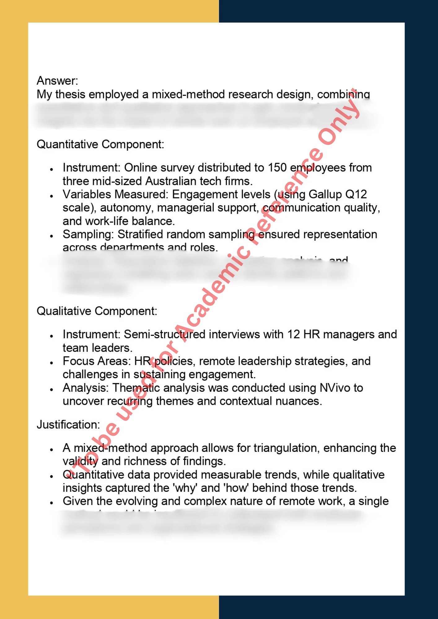 HRMT7001– Human Resource Management Thesis 3